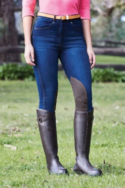 Dublin Shona Damenreithose Mit Kniebesatz In Jeansoptik 13 Dublin Shona Damenreithose Mit Kniebesatz In Jeansoptik -Cavallo Verkäufe 333099 DNB 3