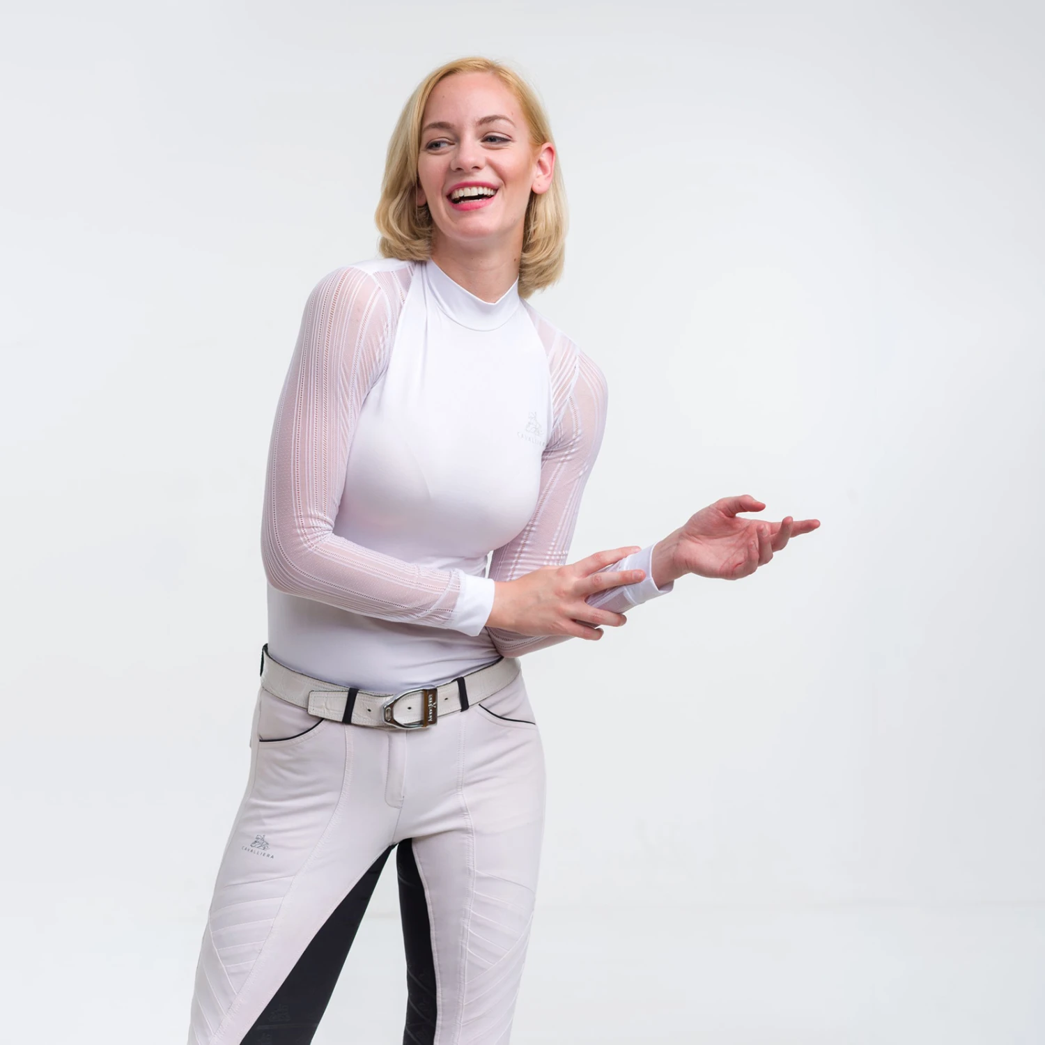 Cavalliera Contessa Damen Langarm Turniershirt 4 Cavalliera Contessa Damen Langarm Turniershirt – Bild 2