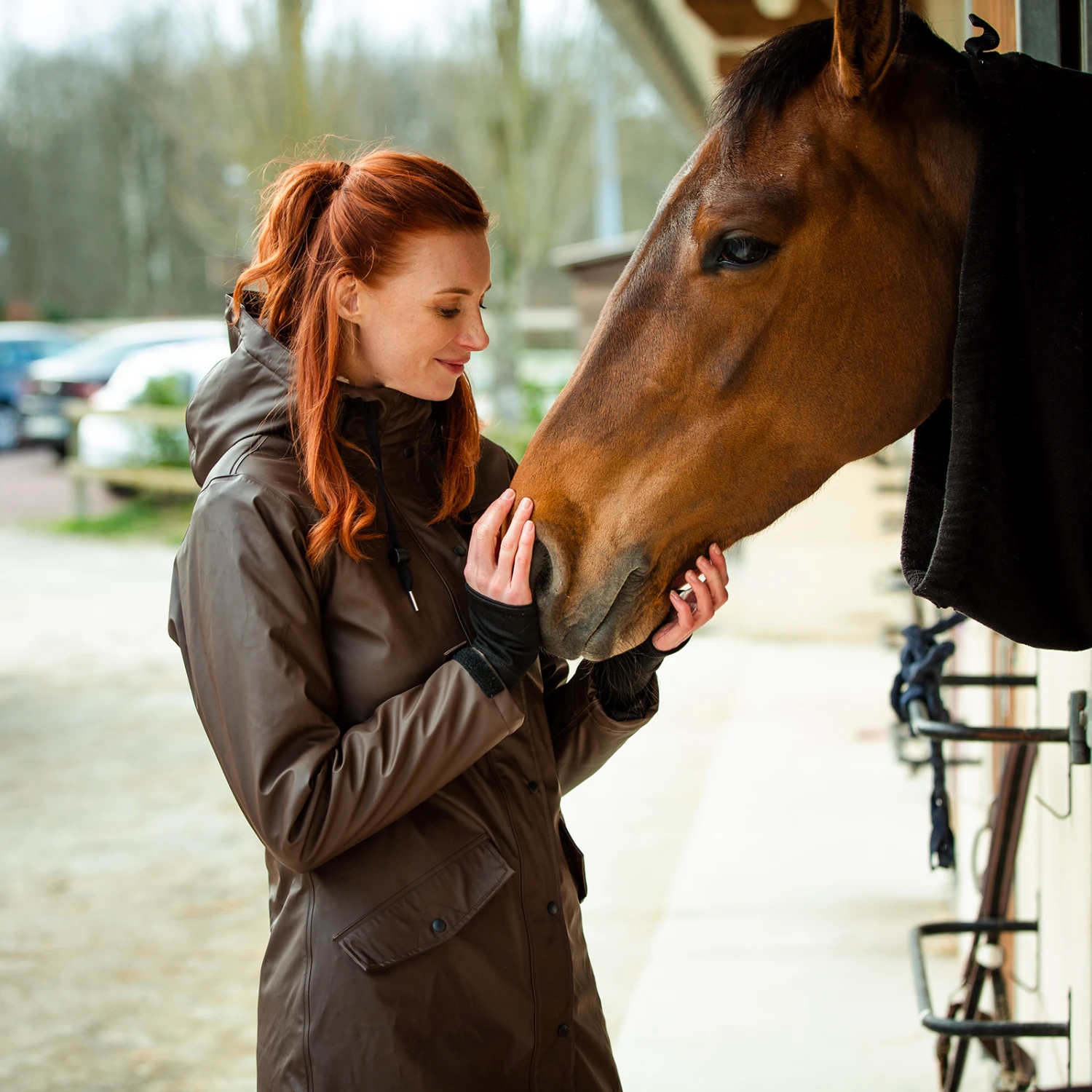 Horze Billie Damen Regenjacke Mit Fleece 10 Horze Billie Damen Regenjacke Mit Fleece – Bild 8