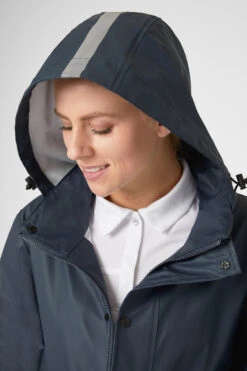 Horze Hazel Langer Damen-Regenmantel Mit Schlitzen -Cavallo Verkäufe 33503 vdb 06