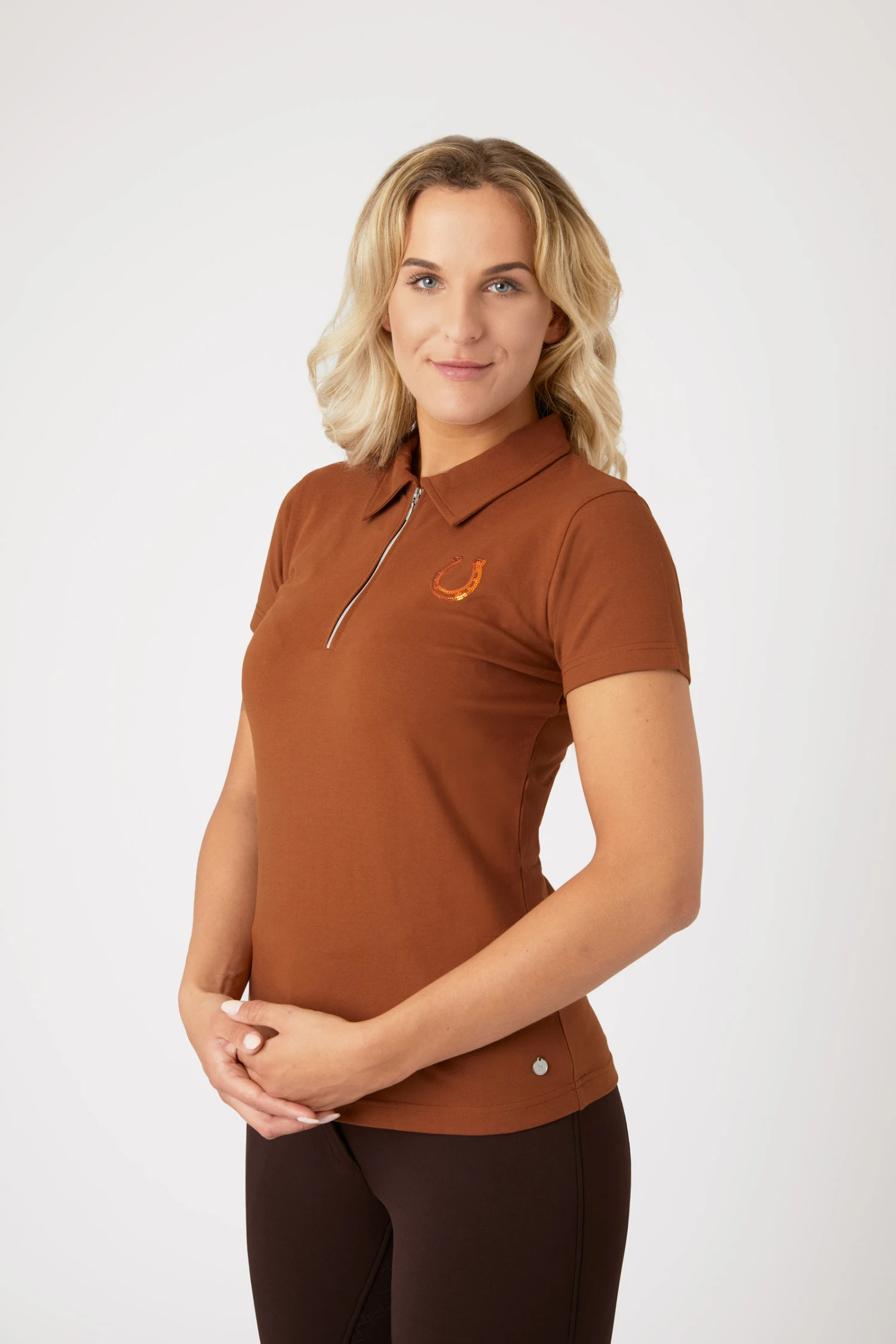 Horze Amy Damen Kurzarm-Poloshirt Mit Baumwollstretch 12 Horze Amy Damen Kurzarm-Poloshirt Mit Baumwollstretch – Bild 10