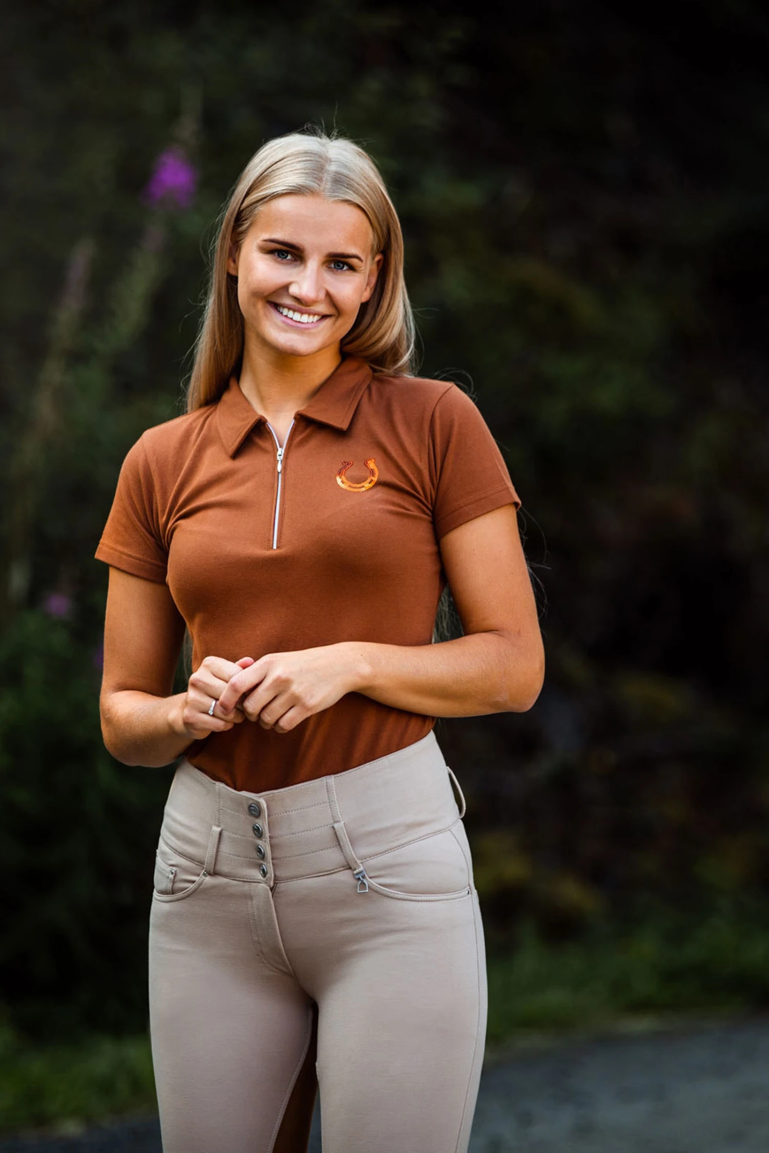 Horze Amy Damen Kurzarm-Poloshirt Mit Baumwollstretch 16 Horze Amy Damen Kurzarm-Poloshirt Mit Baumwollstretch – Bild 14