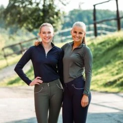 Horze Carolina Damen Langarm-Trainingsshirt -Cavallo Verkäufe 33538 BKGR 6