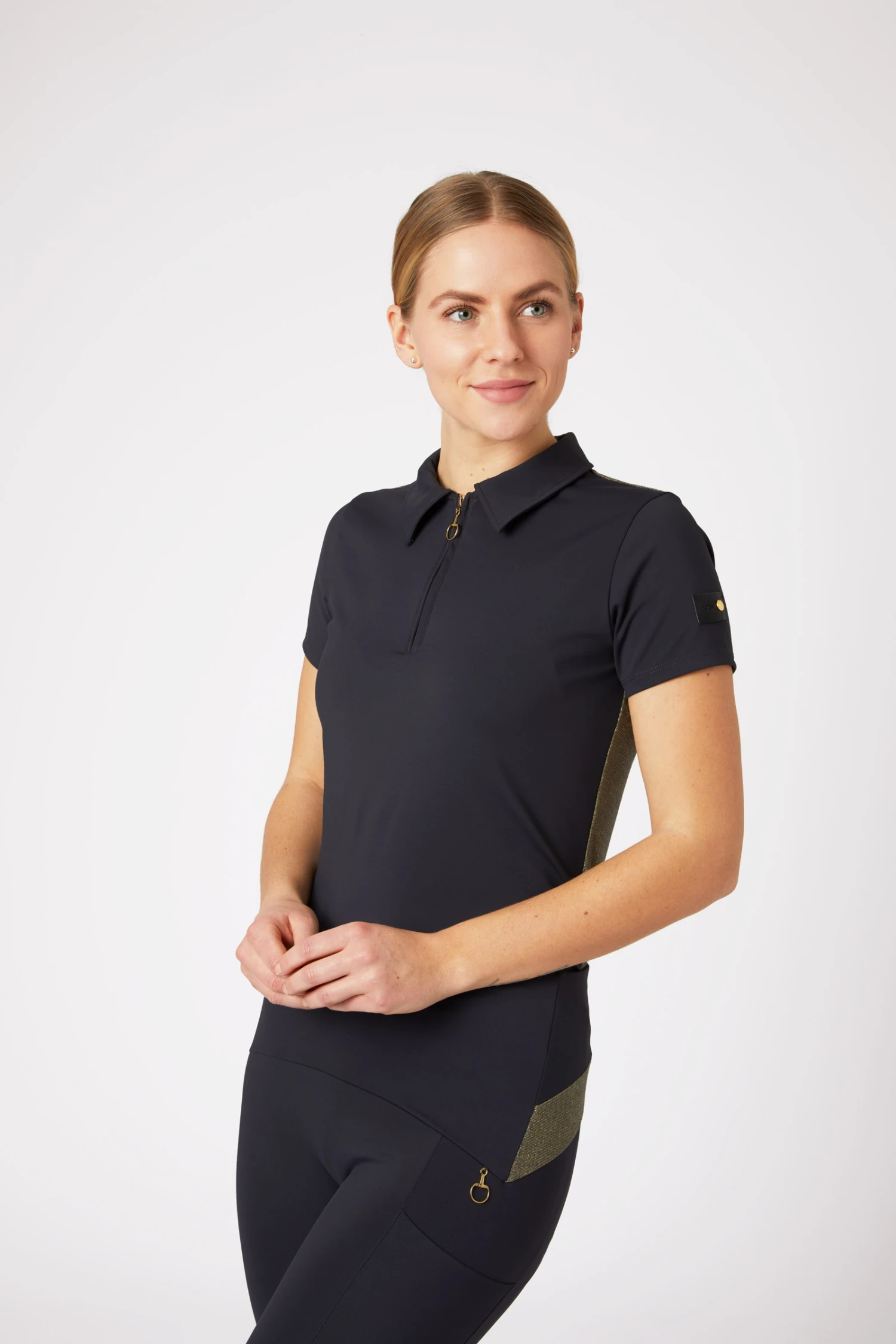 Horze Sagira Damen Trainingshirt Mit Goldener Rückseite 16 Horze Sagira Damen Trainingshirt Mit Goldener Rückseite – Bild 14