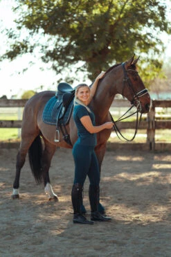 Horze Kia Damen Jersey Poloshirt Mit Rückenprint -Cavallo Verkäufe 33579 RPB 10