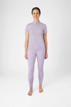 Horze Kaitlin Damen Trainings-/ Turniershirt Mit Kurzen Ärmeln Und Blumendetail -Cavallo Verkäufe 33585 OHPU 3