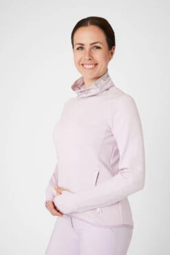 Horze Kaitlin Damen Funktionssweatshirt Mit Blumenkragen -Cavallo Verkäufe 33595 OHPU 2
