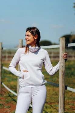 Horze Kaitlin Damen Funktionssweatshirt Mit Blumenkragen -Cavallo Verkäufe 33595 OHPU 7