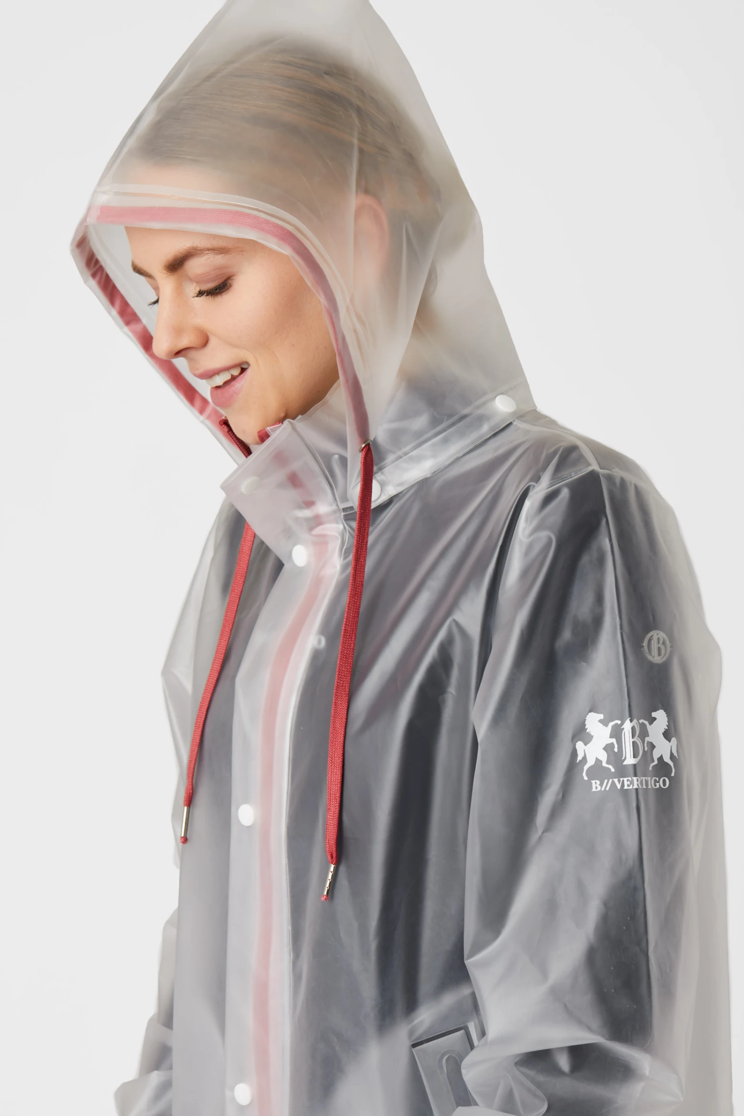 B Vertigo Remi Transparente Damen Regenjacke 7 B Vertigo Remi Transparente Damen Regenjacke – Bild 5