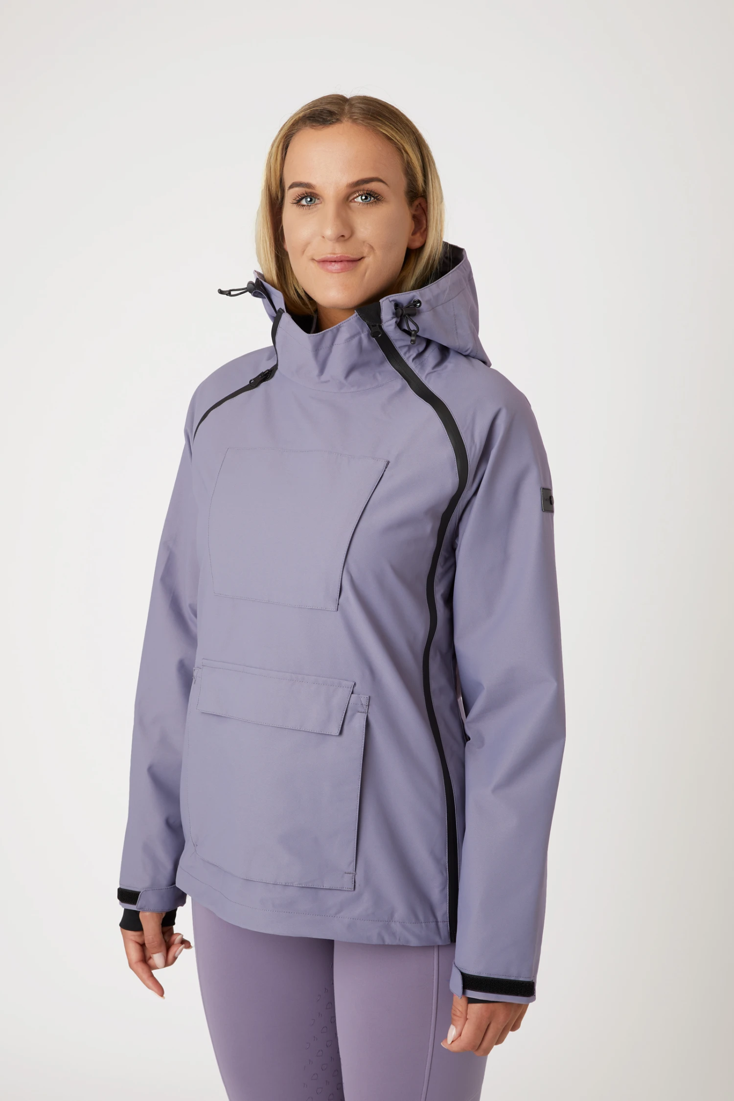 Horze Ayla Damen Regenjacke Mit Reißverschlüssen 4 Horze Ayla Damen Regenjacke Mit Reißverschlüssen – Bild 2