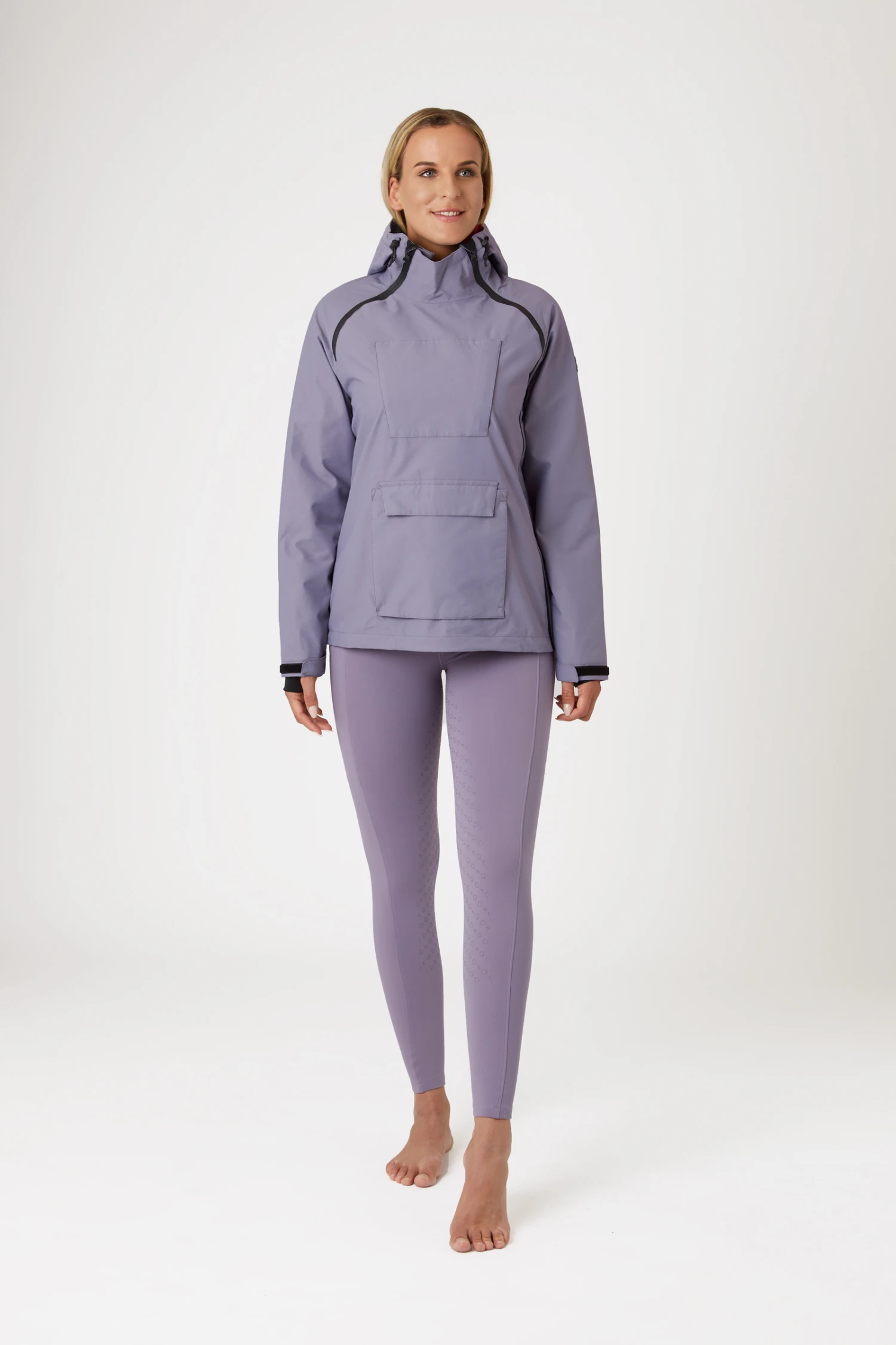 Horze Ayla Damen Regenjacke Mit Reißverschlüssen 5 Horze Ayla Damen Regenjacke Mit Reißverschlüssen – Bild 3