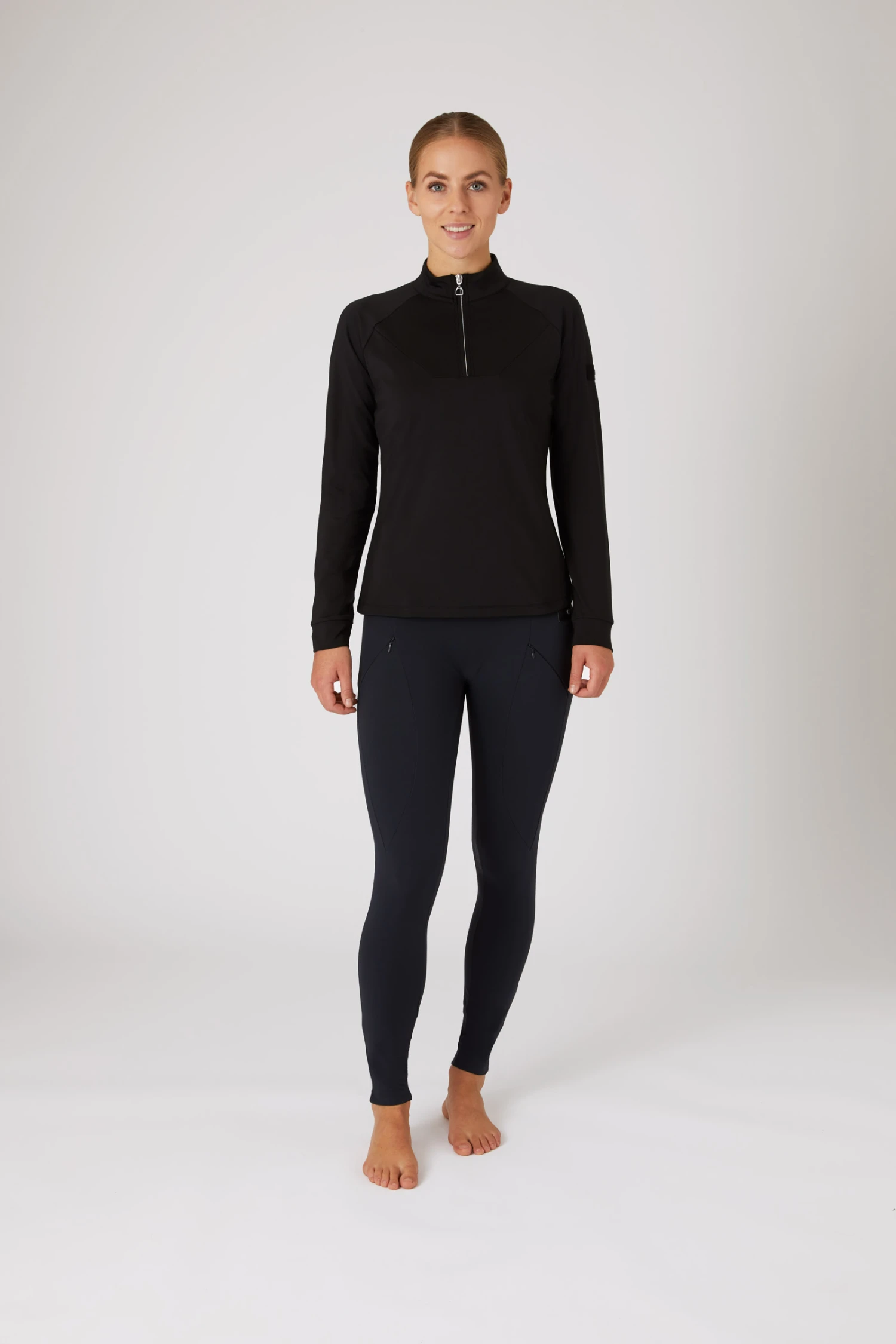 Horze Katya Damen Trainingsshirt Mit Fleecefutter 5 Horze Katya Damen Trainingsshirt Mit Fleecefutter – Bild 3