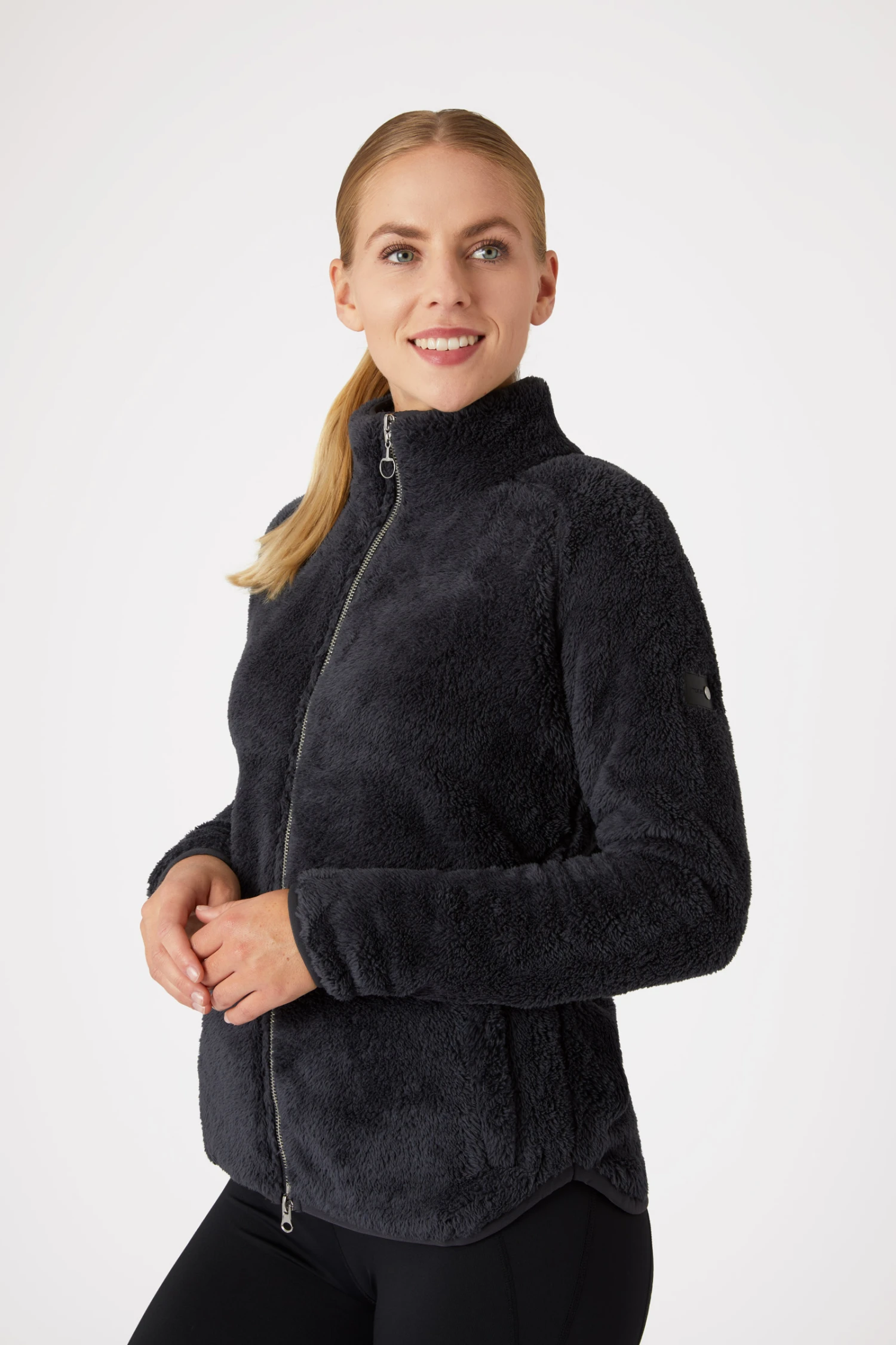 Horze Merida Damen Teddyfleece Reitjacke 4 Horze Merida Damen Teddyfleece Reitjacke – Bild 2