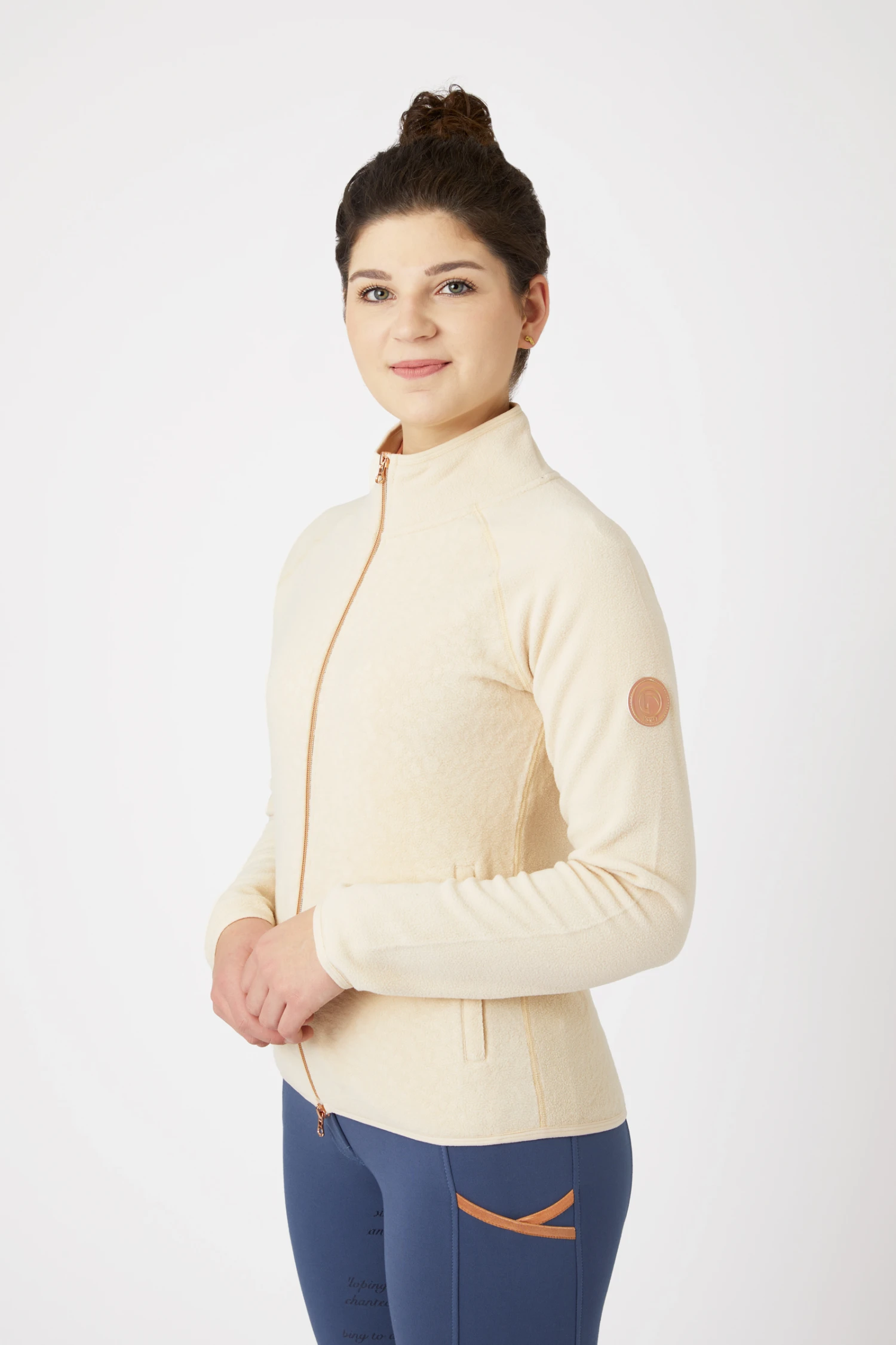 Horze Zelda Damen Fleece Reitjacke 4 Horze Zelda Damen Fleece Reitjacke – Bild 2