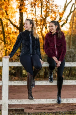 Horze Della Gestreifte Fleece Reitjacke -Cavallo Verkäufe 33742 245 08