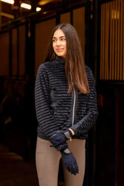 Horze Della Gestreifte Fleece Reitjacke -Cavallo Verkäufe 33742 590 07