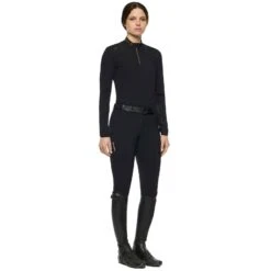 Cavalleria Toscana R-Evo Epaulet Reißverschluss Poloshirt 23 Cavalleria Toscana R-Evo Epaulet Reißverschluss Poloshirt -Cavallo Verkäufe 338119 BL 2