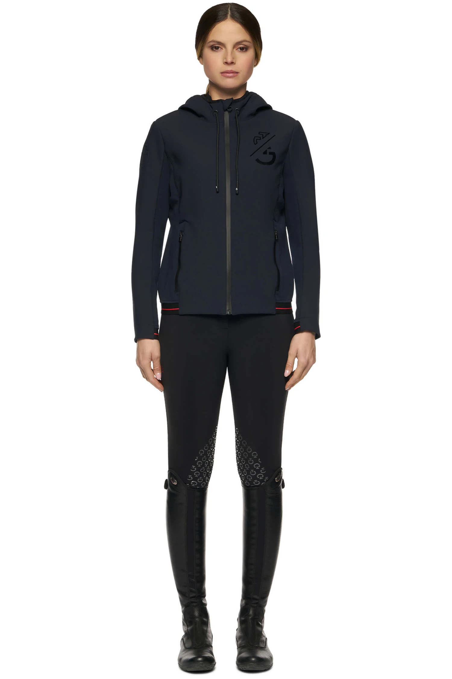 Cavalleria Toscana Team Damen Softshell Kapuzenjacke 4 Cavalleria Toscana Team Damen Softshell Kapuzenjacke – Bild 2