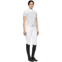 Cavalleria Toscana Horizontal Pin Stripe Damen Jersey Turniershirt