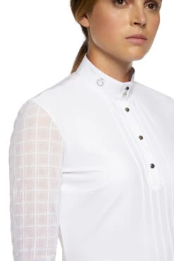 Cavalleria Toscana Pleated Damen Langarm Turniershirt 22 Cavalleria Toscana Pleated Damen Langarm Turniershirt -Cavallo Verkäufe 340265 WH 4