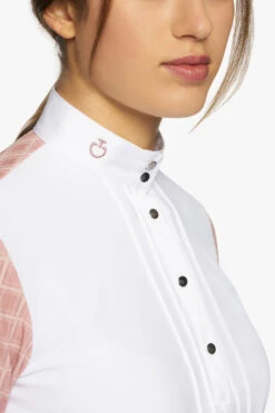 Cavalleria Toscana Pleated Damen Langarm Turniershirt 17 Cavalleria Toscana Pleated Damen Langarm Turniershirt -Cavallo Verkäufe 340265 WH PI 3