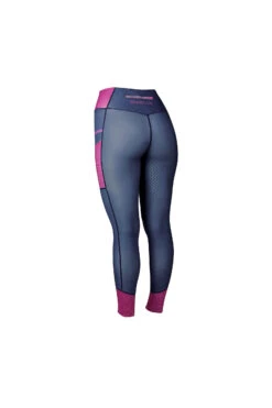 Dublin Power Tech Colour Block Damen Reitleggings Mit Vollbesatz Grip
