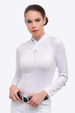 Cavalliera Rose Gold Chic Damen Langarm Turniershirt -Cavallo Verkäufe 341025 WH 3