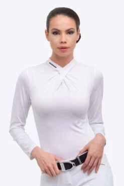 Cavalliera Rose Gold Chic Damen Langarm Turniershirt -Cavallo Verkäufe 341025 WH 4