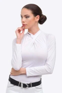 Cavalliera Rose Gold Chic Damen Langarm Turniershirt -Cavallo Verkäufe 341025 WH 5