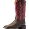 Ariat Round Up Back Zip Damen Western Boots -Cavallo Verkäufe 345199 DBR PI 01