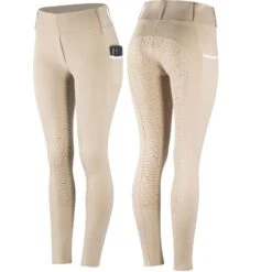 Horze Lucinda Damen Reitleggings Mit Vollbesatz Mit Hohem Bund -Cavallo Verkäufe 36075 TFBE 1