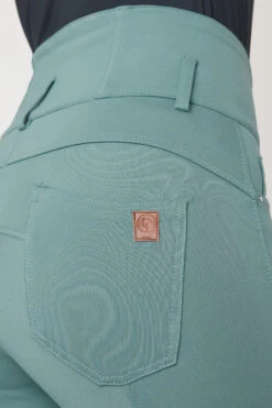 Horze Tara Damen Reithose Mit Kniebesatz Und Hohem Bund -Cavallo Verkäufe 36092 alb 05