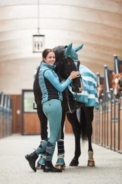 Horze Tara Damen Reithose Mit Kniebesatz Und Hohem Bund -Cavallo Verkäufe 36092 alb 07