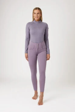 Horze Tara Damen Reithose Mit Kniebesatz Und Hohem Bund -Cavallo Verkäufe 36092 rgpu 03