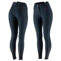 Horze Angelina Leichte Damen Stretch-Reithose Mit Lederkniebesatz -Cavallo Verkäufe 36618 VDB 1