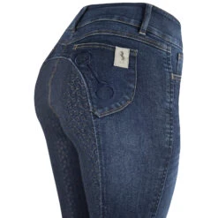 Horze Kaia Damen Reithose Aus Vollbesatz In Jeansoptik Mit Silikon Grip Und Hohem Bund 22 Horze Kaia Damen Reithose Aus Vollbesatz In Jeansoptik Mit Silikon Grip Und Hohem Bund -Cavallo Verkäufe 36656 DB 4