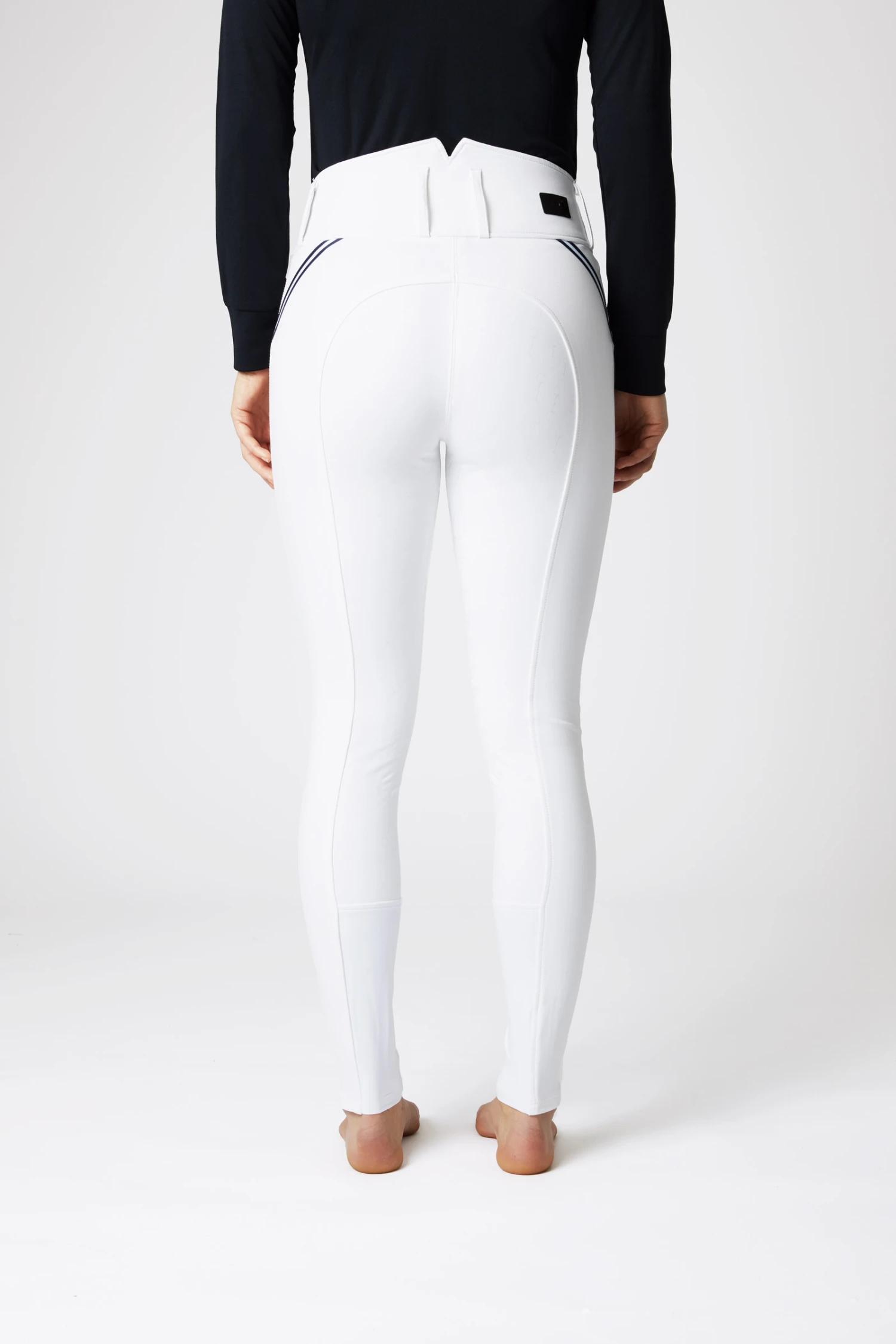 Horze Della Vollbesatzreithose Für Damen Mit Hohem Bund Und Kontrastpaspeln 13 Horze Della Vollbesatzreithose Für Damen Mit Hohem Bund Und Kontrastpaspeln – Bild 11