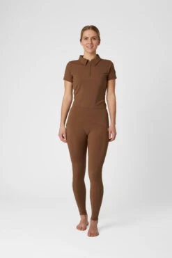 Horze Sagira Damen Reitleggings Mit Silikonvollbesatz Und Goldenem Detail -Cavallo Verkäufe 36701 BDBR 3