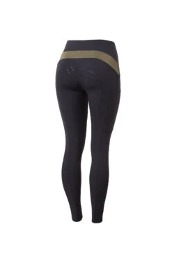 Horze Sagira Damen Reitleggings Mit Silikonvollbesatz Und Goldenem Detail -Cavallo Verkäufe 36701 VDB 1