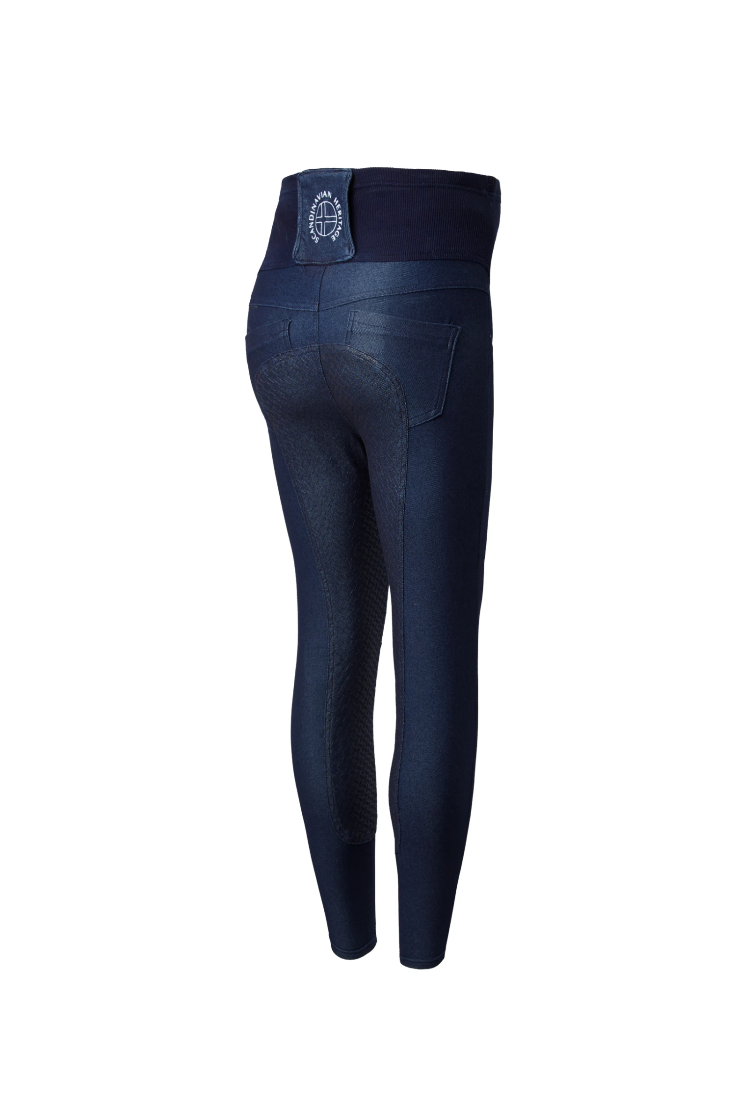 Horze Katia Jeans Look Schwangerschaftsreitleggings Mit Silikonvollbesatz 3 Horze Katia Jeans Look Schwangerschaftsreitleggings Mit Silikonvollbesatz
