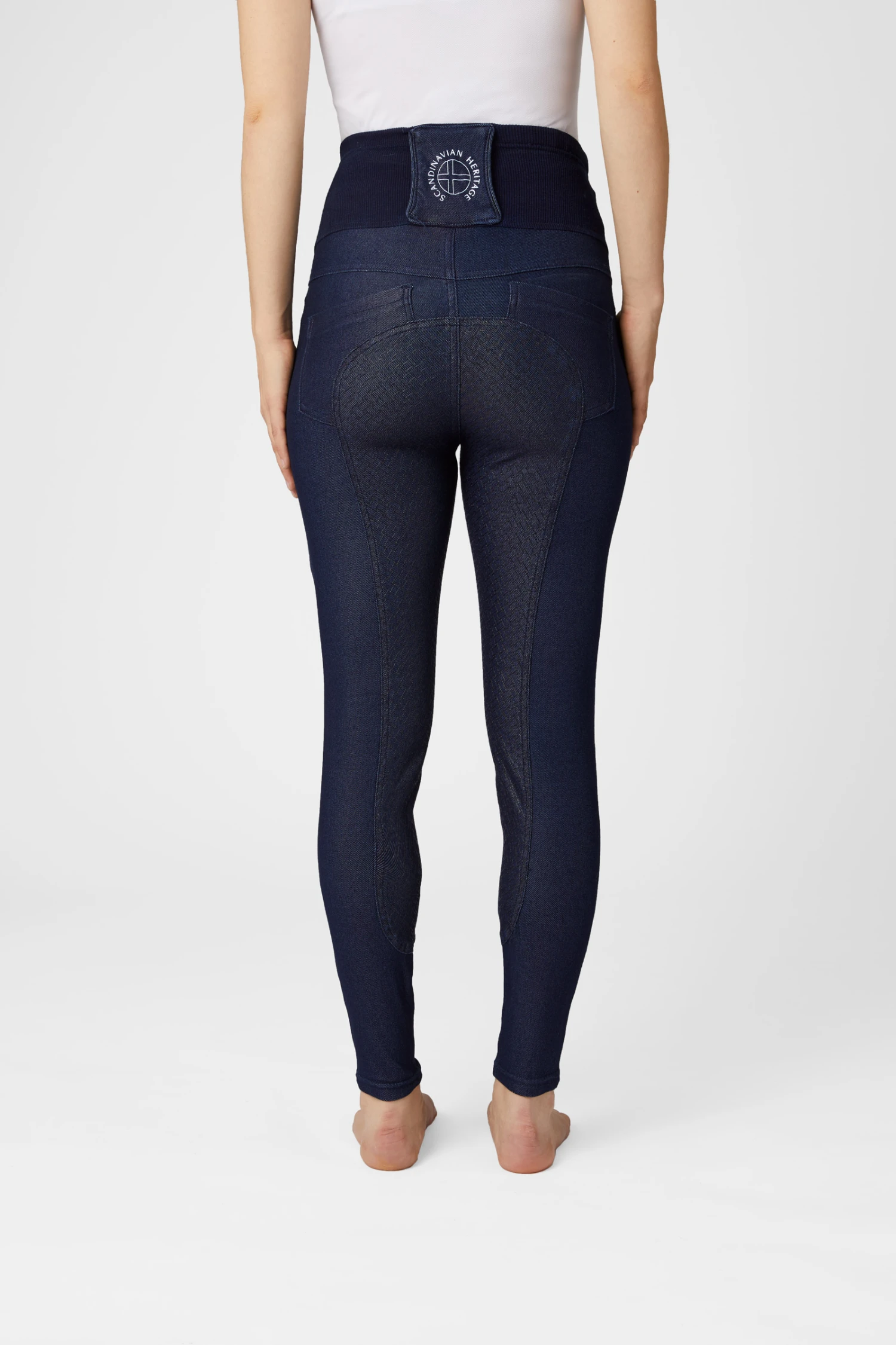 Horze Katia Jeans Look Schwangerschaftsreitleggings Mit Silikonvollbesatz 7 Horze Katia Jeans Look Schwangerschaftsreitleggings Mit Silikonvollbesatz – Bild 5