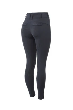 Horze Ingrid Damen Winter Reithose Mit Hohem Bund Und Kniebesatz