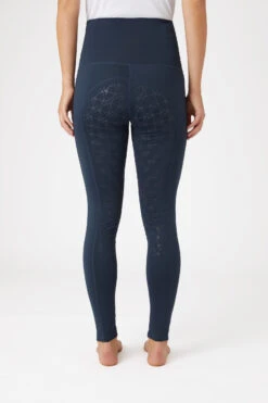 Horze Mette Damen Übergangsreitleggings Mit Vollbesatz Und Hohem Bund -Cavallo Verkäufe 36752 IKB 4