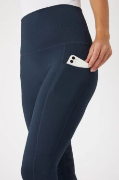 Horze Mette Damen Übergangsreitleggings Mit Vollbesatz Und Hohem Bund -Cavallo Verkäufe 36752 IKB 5