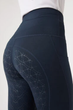 Horze Mette Damen Übergangsreitleggings Mit Vollbesatz Und Hohem Bund -Cavallo Verkäufe 36752 IKB 6
