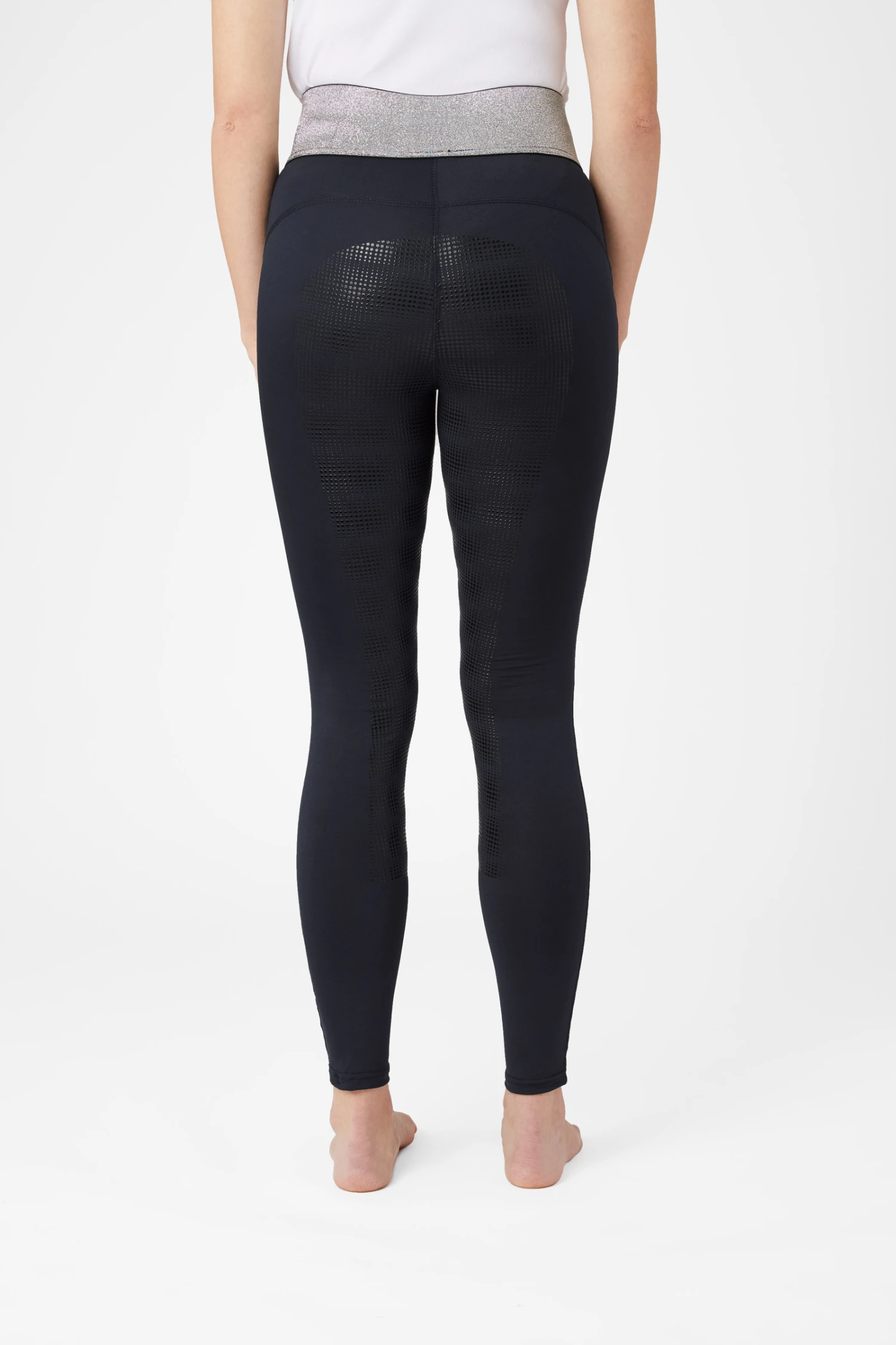 Horze Damen Reitleggings Mit Silikonvollbesatz Und Glitzerbund 12 Horze Damen Reitleggings Mit Silikonvollbesatz Und Glitzerbund – Bild 10