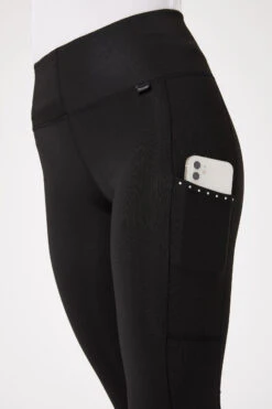 Horze Reitleggings Mit Silikonvollbesatz Und Kristalltaschen -Cavallo Verkäufe 36908 BL 5