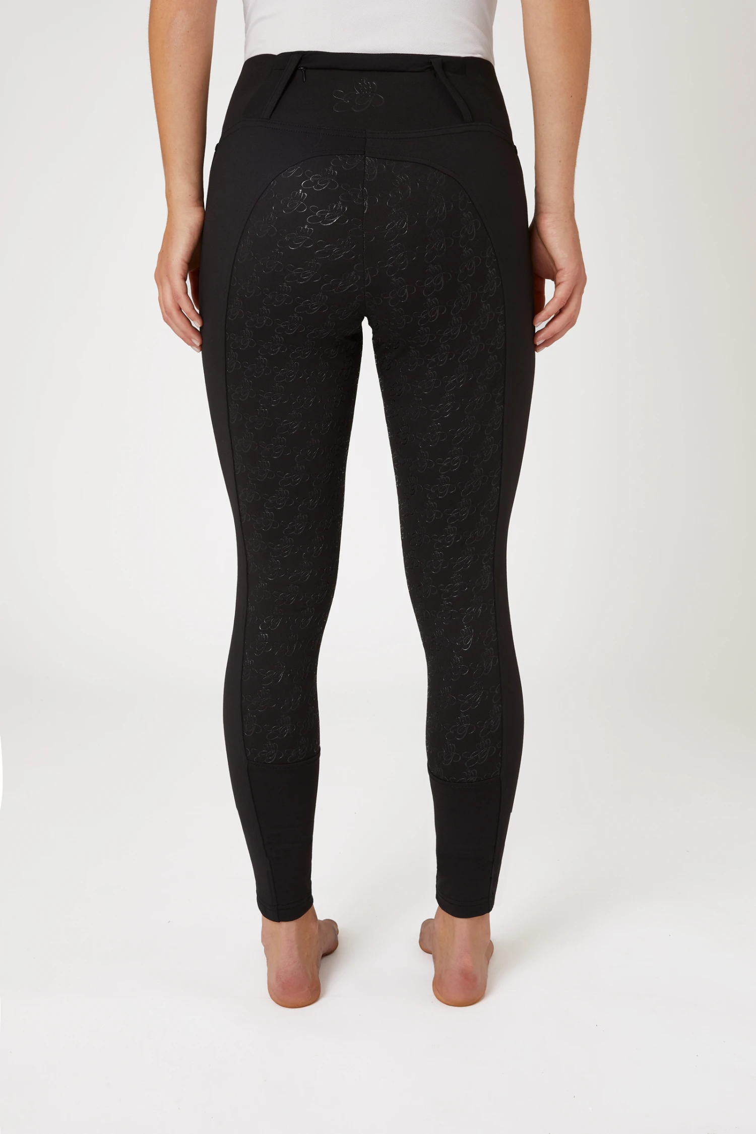 Horze Vollbesatzreitleggings Mit Roségoldenem Reißverschluss 6 Horze Vollbesatzreitleggings Mit Roségoldenem Reißverschluss – Bild 4