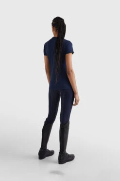 Tommy Hilfiger Equestrian Crest Strass Performance Damen T-Shirt -Cavallo Verkäufe 4TNXU 550 07