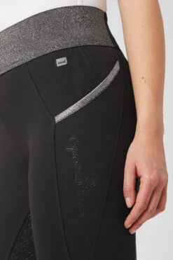 Damen Reitleggings Mit Vollbesatz Und Glitzerbund -Cavallo Verkäufe CP3672 BL 5